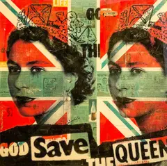 Elegance Is The Word by Robert Mars, 2016, mixed media on panel, sold Mar 2022