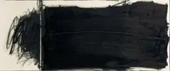 Untitled (Black) by Jake Berthot, 1971, ink and graphite on paper, sold Mar 2022
