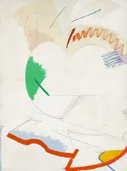 Untitled by John Wells, 1970, oil on canvas, sold Mar 2022