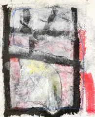 Salsipuedes Forms by John Walker, 1991, monoprint, sold Mar 2022