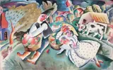 Scène de village by Béla Kádár, Aquarelle, sold Feb 2013