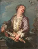 Joueur de vielle by François Boucher, Toile, sold Jun 2020