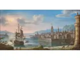 Fantastische Ansicht von Neapel by Orazio Grevenbroeck, oil on copper, offered Sep 2021
