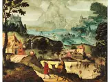 Die Flucht Nach Ägypten by Lucas Gassel, oil on panel, sold Jun 2026
