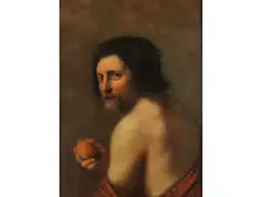 Paris mit dem Apfel by Abraham Bloemaert, oil on panel, offered Sep 2021
