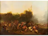 Reiterschlacht by Jan van Huchtenburgh, oil on canvas, offered Jun 2026