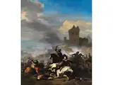 Die Belagerung by Jan van Huchtenburgh, oil on canvas, offered Jun 2024