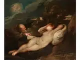 Angelika und der Eremit by Peter Paul Rubens, oil on canvas, sold Jul 2018