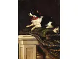 Spaniel auf Einem Kissen by Francesco Fieravino, oil on canvas, offered Jun 2026