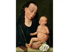 Madonna mit dem Kind by Dieric Bouts, oil on panel, offered Jun 2019