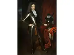 Portrait des Charles du han de Martigny als Kommandant by Constantijn Netscher, oil on canvas, offered Jul 2020