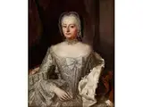 Portrait Einer Dame des Hochadels by Hofportraitist des 18. Jahrhunderts, oil on canvas, sold Mar 2015