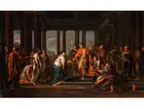 Das Urteil des Trajan by Noël Coypel, 1628 Paris - 1707, oil on copper, offered Mar 2015