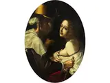 Junge Frau und Kupplerin by Pietro Dandini, oil on canvas, sold Sep 2019