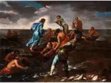Wundersamer Fischfang by Giovanni Battista Beinaschi, oil on canvas, offered Sep 2019