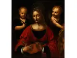 Heilige Katharina by Bernardino Luini, oil on panel, offered Jun 2016