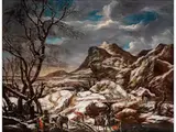 Untitled by Marco Ricci, oil on canvas, sold Dec 2025