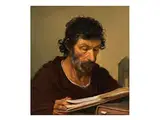 Der Philosoph Diogenes von Sinope by Italienischer Caravaggist des 17. Jahrhunderts, oil on canvas, sold Sep 2017