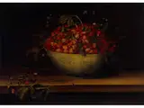 Stillleben mit Schale und Erdbeeren by Peter Binoit, oil on panel, offered Dec 2015