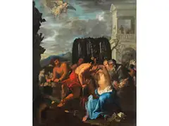 Martyrium der Heiligen Katharina by Francesco Trevisani, oil on canvas, sold Dec 2021