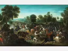 Untitled by Pieter Snayers, oil on copper, sold Jun 2021