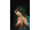 Madonna by Giuseppe Bernardino Bison, oil on copper, offered Mar 2023