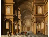 Untitled by Jan van der Vucht und Anthonie Palamedesz, oil on panel, sold Sep 2022