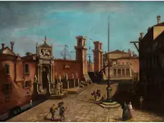 Venedigansicht mit Arsenal by Francesco Tironi, oil on canvas, sold Jun 2026