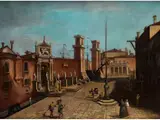 Venedigansicht mit Arsenal by Francesco Tironi, oil on canvas, sold Jun 2026