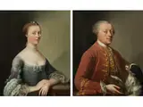 Portrait Einer Adeligen Dame by Charles-Amédée-Philippe van Loo, 1719 Rivoli – 1795 Paris, oil on canvas, offered Mar 2019