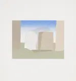 Silent Stage by Toni Onley, silkscreen on paper, sold Aug 2020