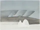 Iceberg, Navy Board Inlet by Toni Onley, watercolour on paper, sold Aug 2020