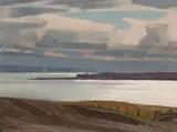 To Ile-Aux-Coudres by Alan Caswell Collier, oil on board, sold Aug 2020