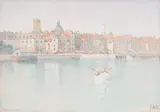 Dieppe by Frances Anne Beechey Hopkins, 1907, gouache and watercolour on paper, sold Aug 2020