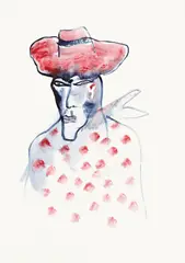 Cowboy by Jonathan Meese, 1995, Aquarell auf Papier, sold May 2014