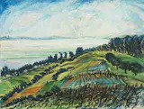 Landschaft by Waldemar Flaig, 1921, Öl auf Leinwand, sold May 2014