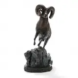 Spittin Shot by Rick Taylor, Patinated and cold-painted bronze, sold Oct 2023