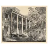 The Hayes Plantation House at Edenton, North Carolina by Louis Orr, Etching, sold Oct 2023