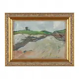 Hillside Landscape by Frank Linton, Oil on canvas board, sold Oct 2023
