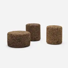 Corks tables, set of three by Jasper Morrison, 2002, cork, sold Aug 2022
