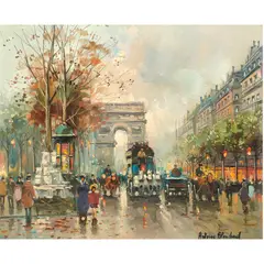 Arc de Triomphe by Antoine Blanchard, oil on canvas, sold Jun 2024
