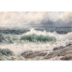 Ocean Wave by Henry Cady, watercolor, sold Jun 2024