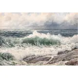 Ocean Wave by Henry Cady, watercolor, sold Jun 2024