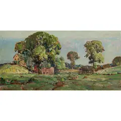 Untitled by Karl Schmidt, oil on canvas, sold Jun 2024