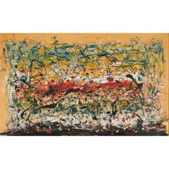 Untitled by Tancredi Parmiggiani, oil on board, sold Jun 2024