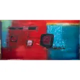 Untitled by Gustavo Ramos Rivera, 1975, mixed media on canvas, sold Jun 2024