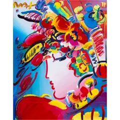 Untitled by Peter Max, acrylic paint, sold Jun 2024
