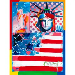 Untitled by Peter Max, acrylic paint, sold Jun 2024