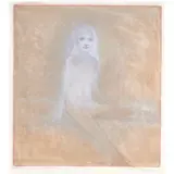 Seated Ryan Figure with White Hair by Nathan Oliveira, 1981, monotype with pencil and gouache, sold Jun 2024
