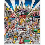 Untitled by Charles Fazzino, screenprint with mixed media embellishments, sold Jun 2024